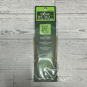 Clover Takumi Bamboo Circular Knitting Needles 16in No 2 2.75mm 3016/16-2